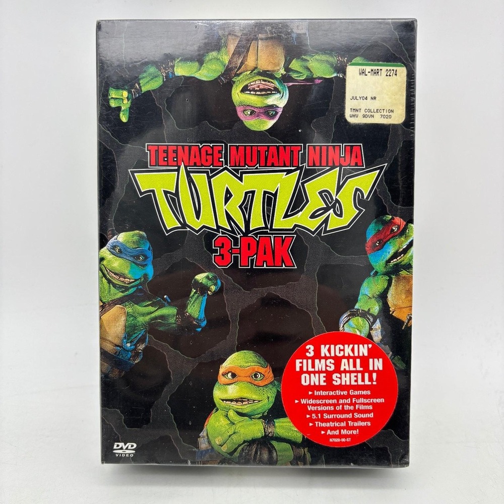 Teenage Mutant Ninja Turtles 3-PAK DVD 2004 Collection Widescreen 5.1 Sound
